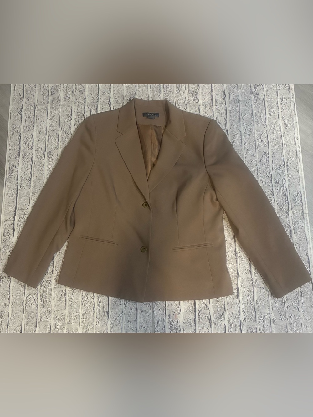 NWOT Koret Women's Camel Tan Blazer Jacket